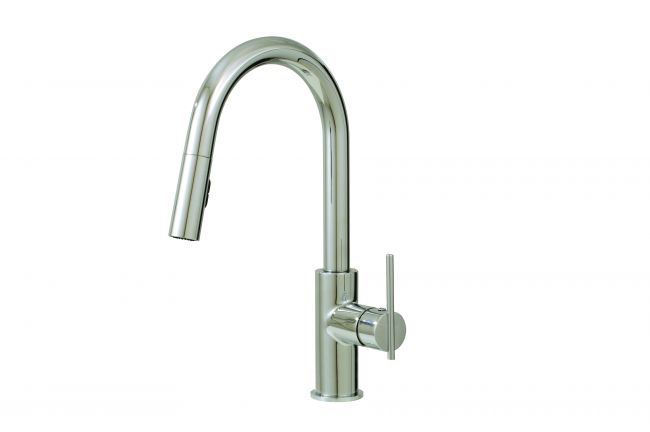 Aquabrass Quinoa 6045N Pull-down dual stream mode kitchen faucet - 2 Finishes