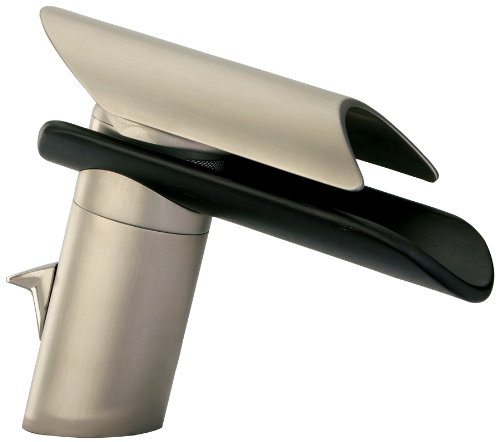 LaToscana by Paini Bathroom Faucets - Morgana 73PW211LZ Single Control Lavatory Faucet - Brushed Nickel & Wenge