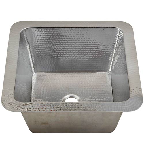 Thompson Traders Sinks - Kitchen Bar & Prep - Tamayo - 1S-HSS - Hammered Stainless Steel Finish