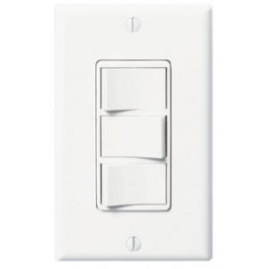 Panasonic Fans Accessories - WhisperControl - FV-WCSW31-W Light Switch, Triple Function, ON/OFF, Fan/Light/Night Light Switch - White - Click Image to Close