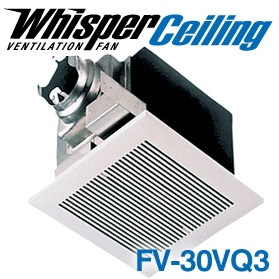 Panasonic Fans - WhisperCeiling - FV-30VQ3 Bathroom Ventilation Exhaust Fan - 290 cfm - 2.0 Sones - 6 Inch Duct