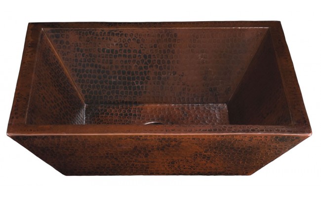 Thompson Traders Sinks - Bathroom - Copper - Tonala - BPV-1914BC - Aged Copper - Hammered