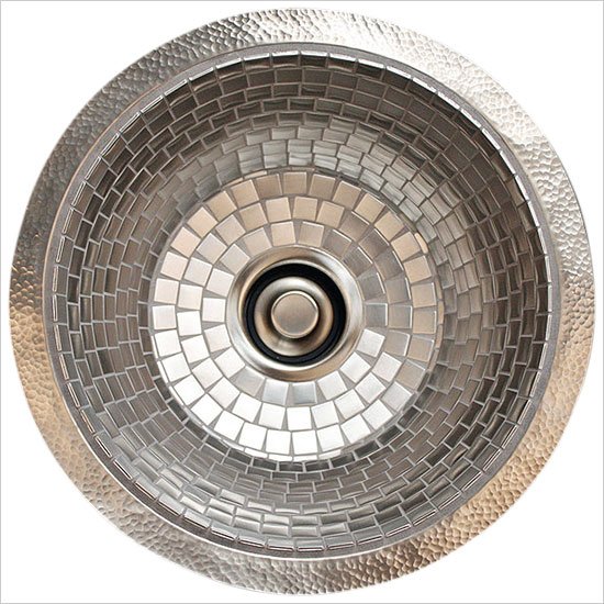 Linkasink V043 Large Flat Bottom Stainless Steel Mosaic Sink