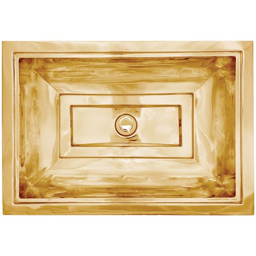 Linkasink Bathroom Sinks - Vintage Jeweler - B039 Tiffany Sink - B039-UB Satin Unlacquered Brass