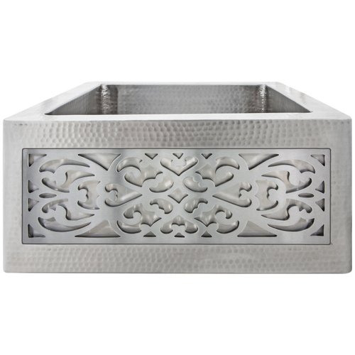 Linkasink Farmhouse Sinks - Linkasink C074-3.5-SS Stainless Steel Inset Apron Front Sink - Smooth Finish - PNLS105 - Filigree