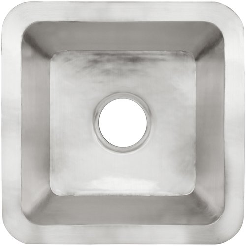 Linkasink Bathroom Sinks - Smooth Metals - CS006 Smooth Small Square with 3.5" Drain Opening - 6 Finishes