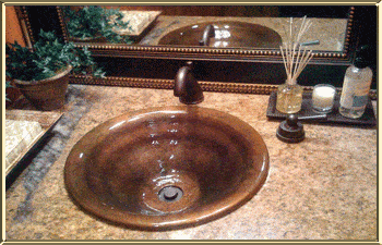 Elite Bath Bathroom Sinks Bronze - Vertigo DRB186 Bronze Bathroom Lavatory Sink - 9 Finishes - Click Image to Close