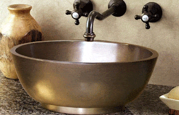 Elite Bath Bathroom Sinks Bronze - Empire OV18 Bronze Bathroom Vessel Sink - 9 Finishes - Click Image to Close