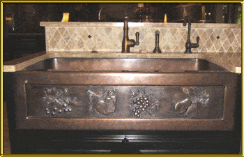 Elite Bath - Bronze Chameleon FS40 40" Farmhouse Kitchen Sink - Includes Art Panel Elite Bath - Bronze Chameleon FS40 40" Farmhouse Kitchen Sink - Includes Art Panel