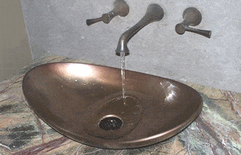 Elite Bath Bathroom Sinks Bronze - Holle HOV17 Bronze Bathroom Vessel Sink - 8 Finishes - Click Image to Close