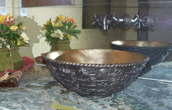 Elite Bath Bathroom Sinks Bronze - Kylie KSB15 Bronze Bathroom Vessel Sink - 4 Finishes - Click Image to Close