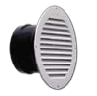Lambro Industries - Under Eave Vent White Plastic - 4" Round - Model 155W - Click Image to Close