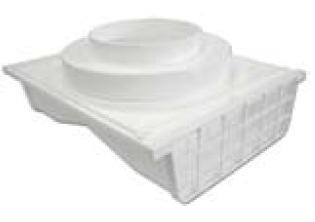 Lambro Industries - Under Eave Vent - 4? Plastic Double Sided 4" or 6" Round - Model 164W - Click Image to Close