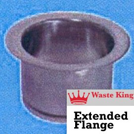 Waste King Accessories - 3141 - 3 Bolt Extended Flange: Satin Nickel - Click Image to Close