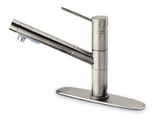 LaToscana by Paini Kitchen Faucet - Elba 78PW568 Pull Out Spout - Brushed Nickel