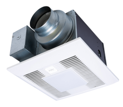 Panasonic Fans - WhisperGreen Select - FV-0511VKSL2 Bathroom Exhaust Fan - 30-110 cfm - Multi-Speed - 4" & 6" Duct + LED Light - Click Image to Close
