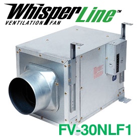 Panasonic Fans - WhisperLine - FV-30NLF1 Inline Bathroom Exhaust Fan - 340 cfm - 1.7 Sones - 6 Inch Duct - Click Image to Close