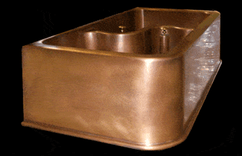 Elite Bath - Bronze Kitchen Sink - Serpentine PS40 Farmhouse Sink Elite Bath - Bronze Kitchen Sink - Serpentine PS40 Farmhouse Sink
