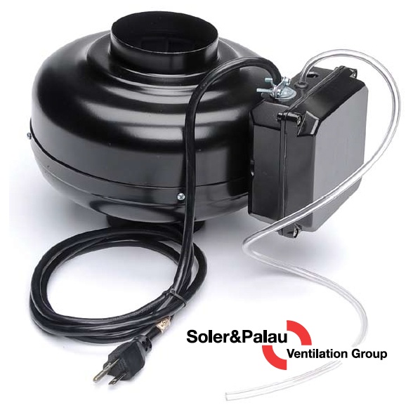 S&P Soler & Palau Ventilation Fans - Dryer Boosting - Dryer Booster Kit PV-100XPS With Integrated Pressure Switch - Click Image to Close