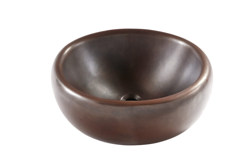 Thompson Traders Sinks - Bathroom Sinks -Permanente Vessel Sink - VESSEL-PERM - Aged Copper and Aged Copper Smooth Finish