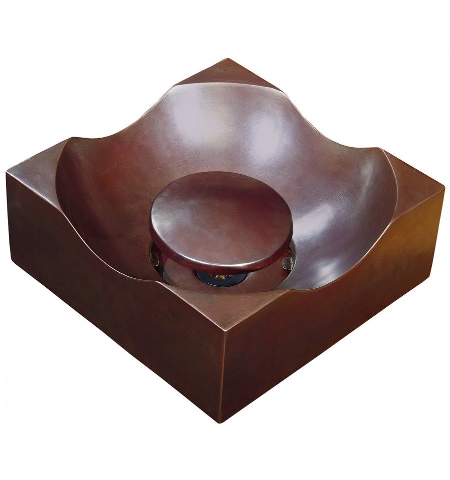 Thompson Traders Sinks - Bathroom Sinks - Copper - Coroneo II BSDC-1212BC - Aged Copper Finish - Smooth
